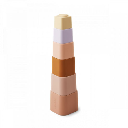LIEWOOD - ZUZU STACKING CUPS - ROSE MULTI MIX