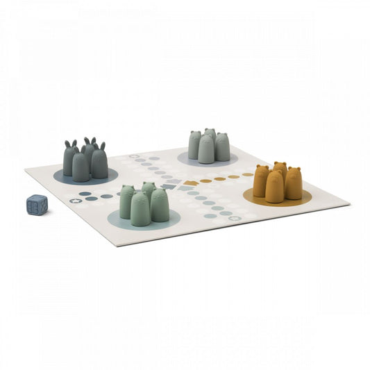 LIEWOOD - SARAH LUDO GAME - BLUE MULTI MIX