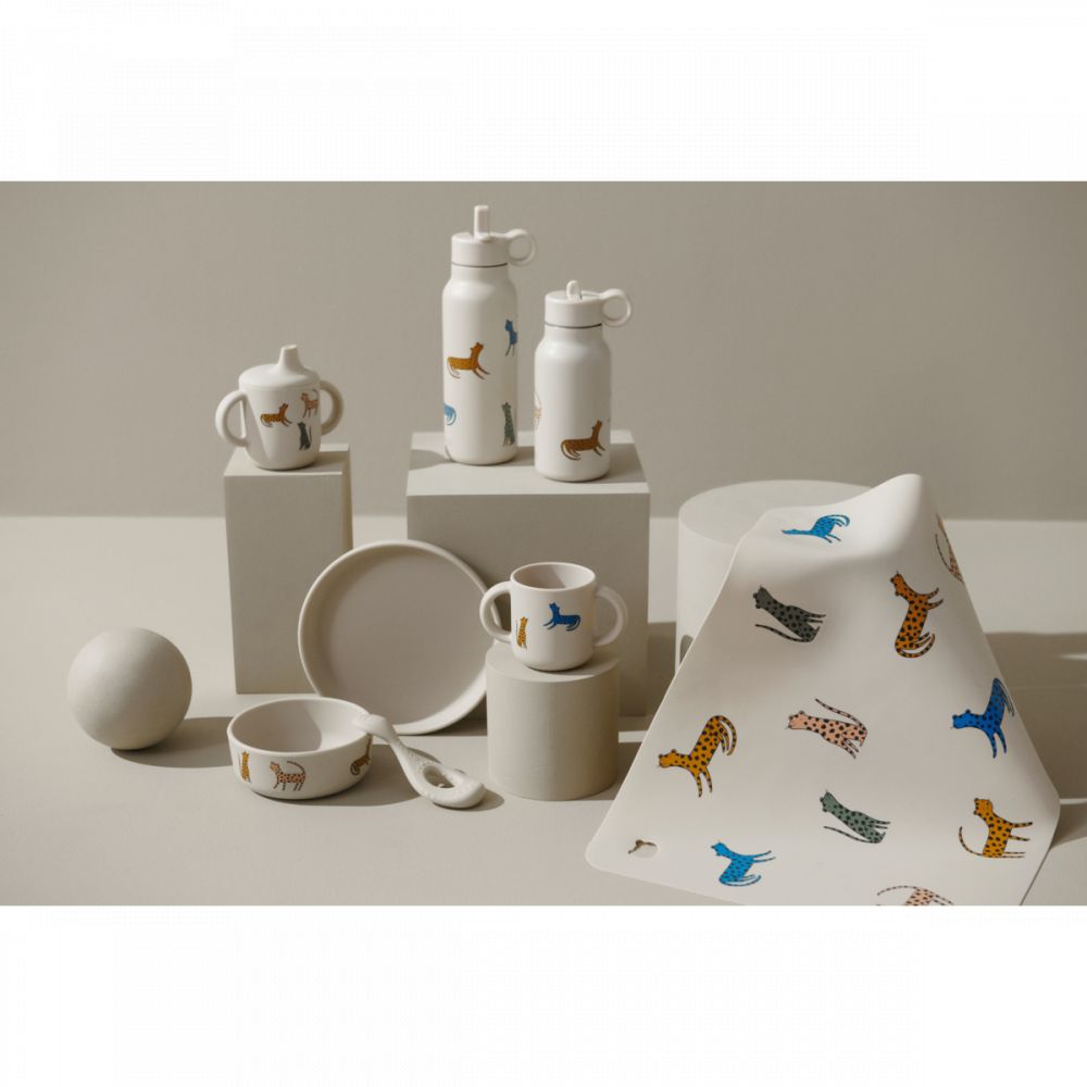 LIEWOOD - VIVI PRINTED TABLEWARE SET - LEOPARD MULTI MIX