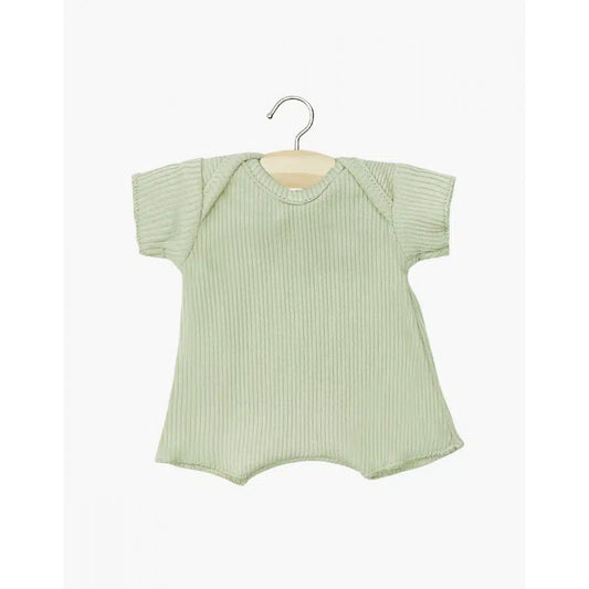 MINIKANE - BABIES – BODY SHORTY EN BORD COTE KAKI CLAIR