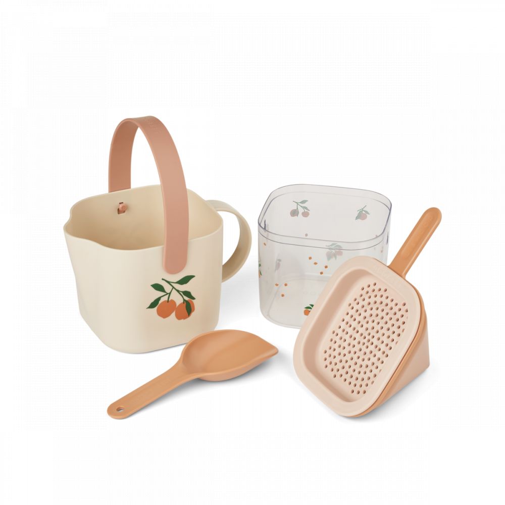 SET DE PLAGE ROALD - PEACH / SEA SHELL -Liewood