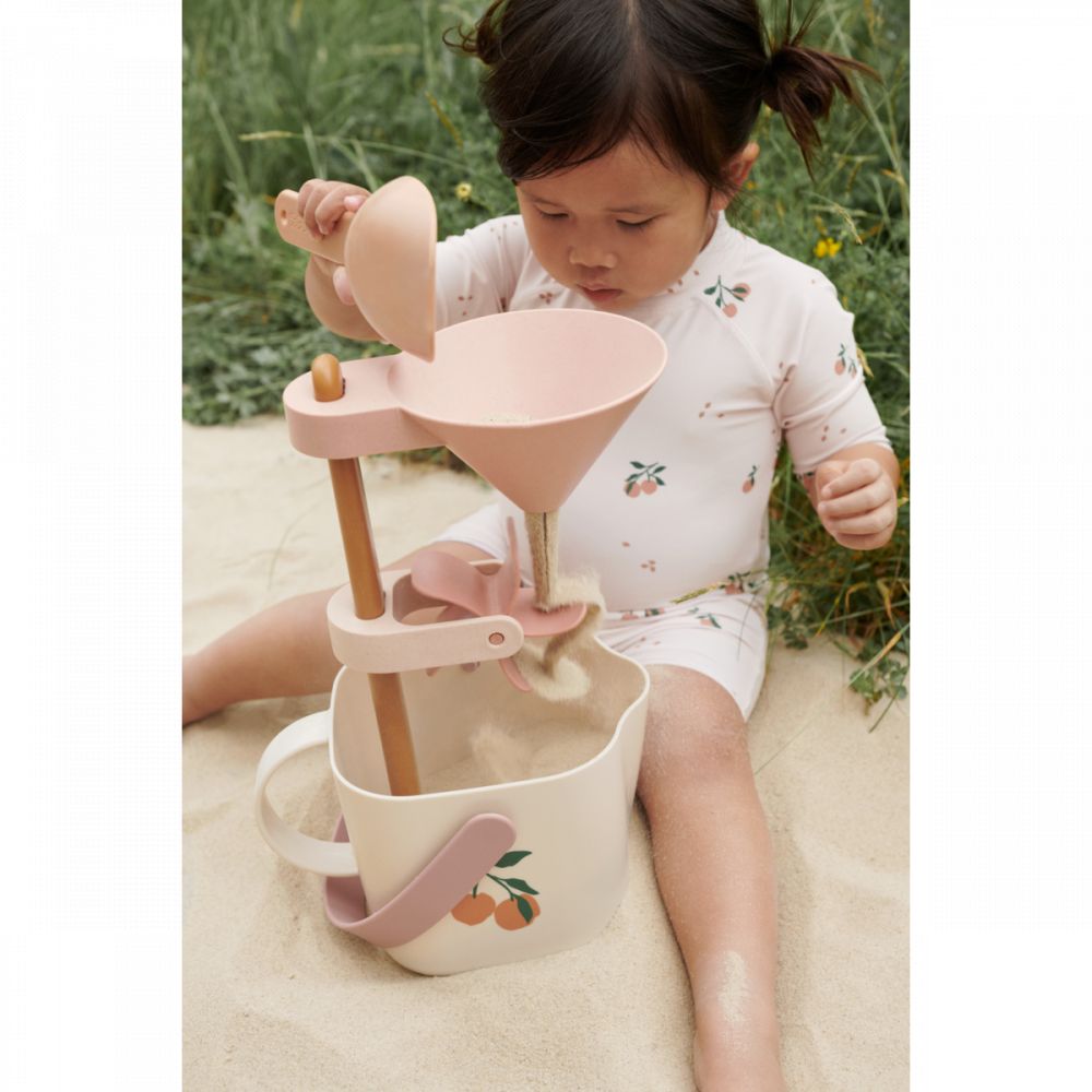 SET DE PLAGE ROALD - PEACH / SEA SHELL -Liewood