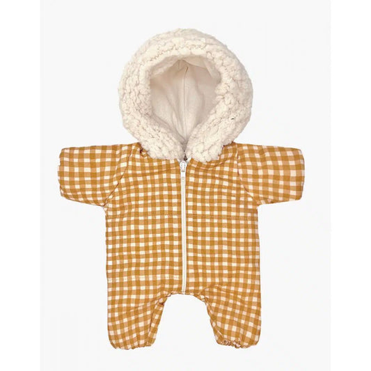 MINIKANE - BABIES - COMBINAISON PILOTE VICHY CARAMEL