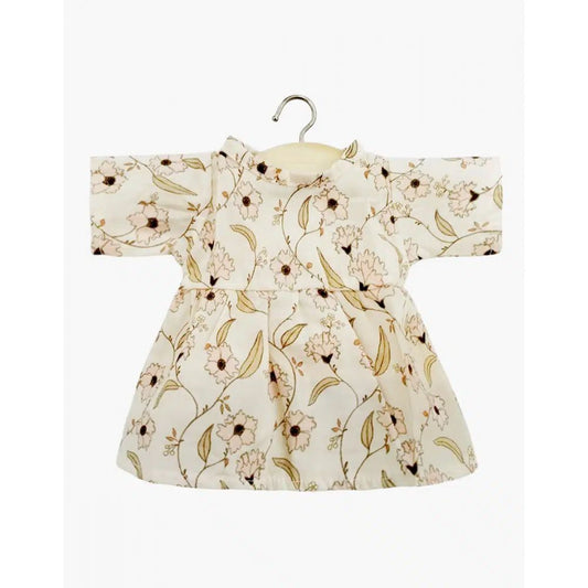 MINIKANE - BABIES - ROBE FAUSTINE A  MANCHES LONGUES EN COTON JANELLE