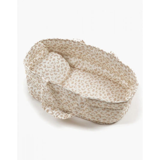 MINIKANE - COUFFIN POUPEE ET SON OREILLER EN COTON FELINE