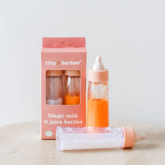 TINY HARLOW - DUO DE BIBERONS MAGIQUES - LAIT ET JUS DE FRUITS