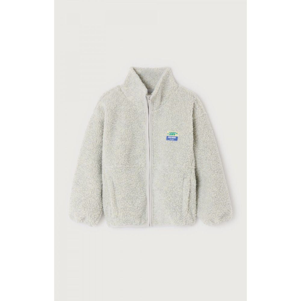 AMERICAN VINTAGE - VESTE COURTE AMPLE ML ZIPPEE POLAR MELANGE 3-6