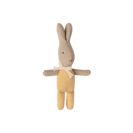 MAILEG - LAPIN - MY - JAUNE A CARREAUX