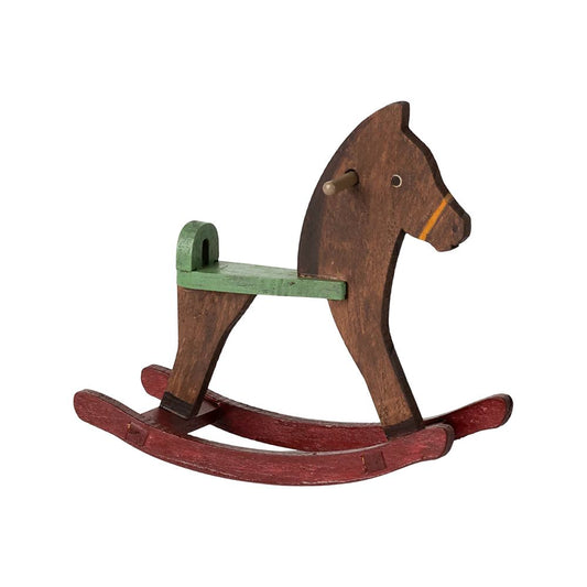 CHEVAL A BASCULE - SOURIS - MARRON FONCE