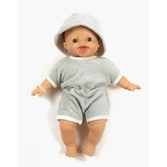 BABIES - COMBINAISON INES ET SON CHAPEAU BOB EN EPONGE VERT THE