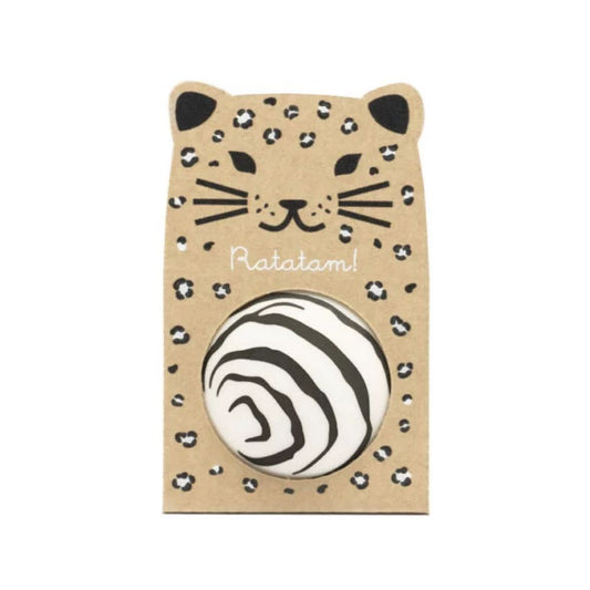 BALLE REBONDISSANTE ZEBRE 43MM