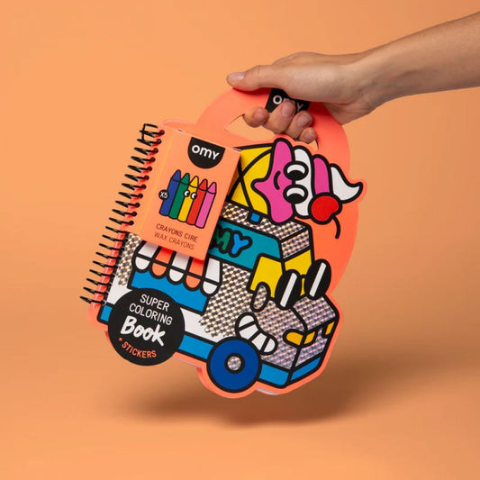 SUPER COLORING & STICKERS BOOK - YUMMY