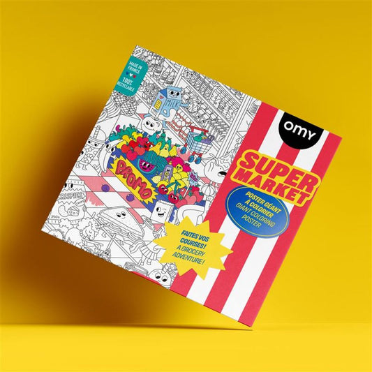 POSTER A COLORIER - SUPER MARKET 100x70