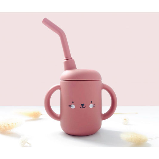 MAYE LE VERRE A PAILLE ROSE