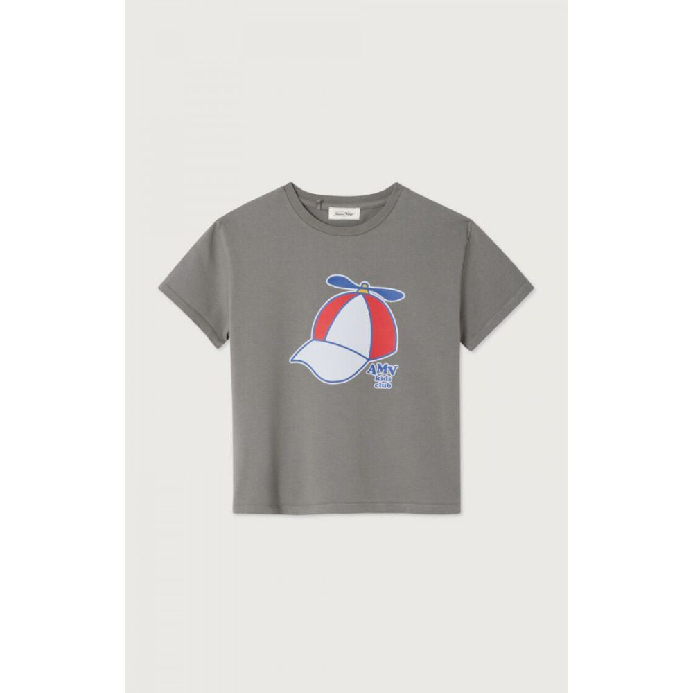 AMERICAN VINTAGE - T-SHIRT DROIT MC COL SOURICETTE VINTAGE 3-6