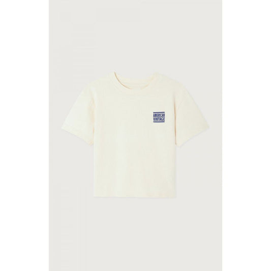 T-SHIRTS MC ECRU 3-6 -American Vintage