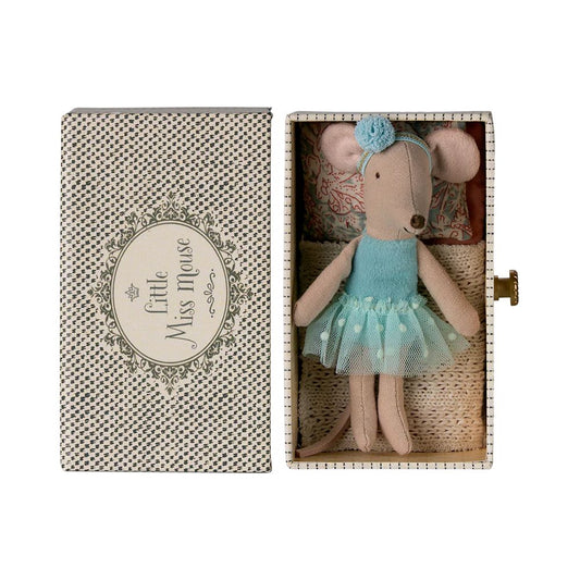 SOURIS BALLERINE DANS SON LIT TIROIR - PETITE SOEUR -Maileg