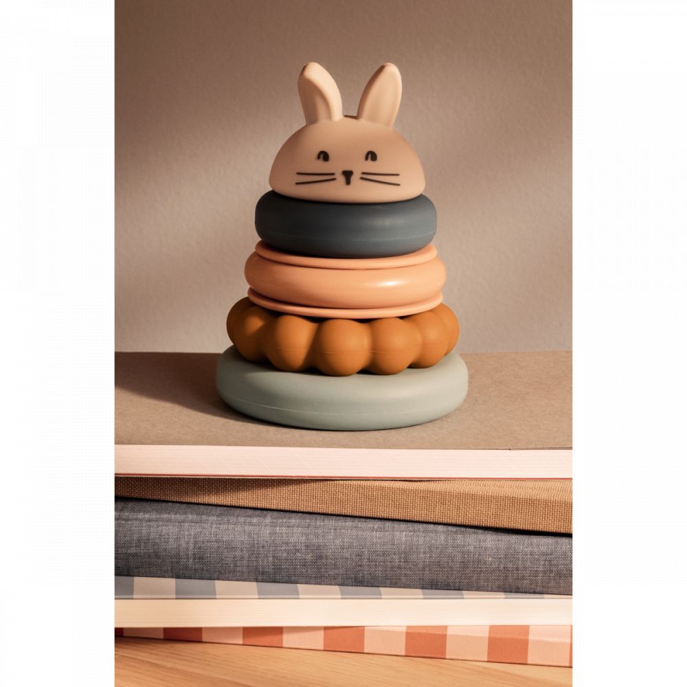 TOUR D'EMPILAGE DONATA EN SILICONE  - SANDY MULTI MIX -Liewood