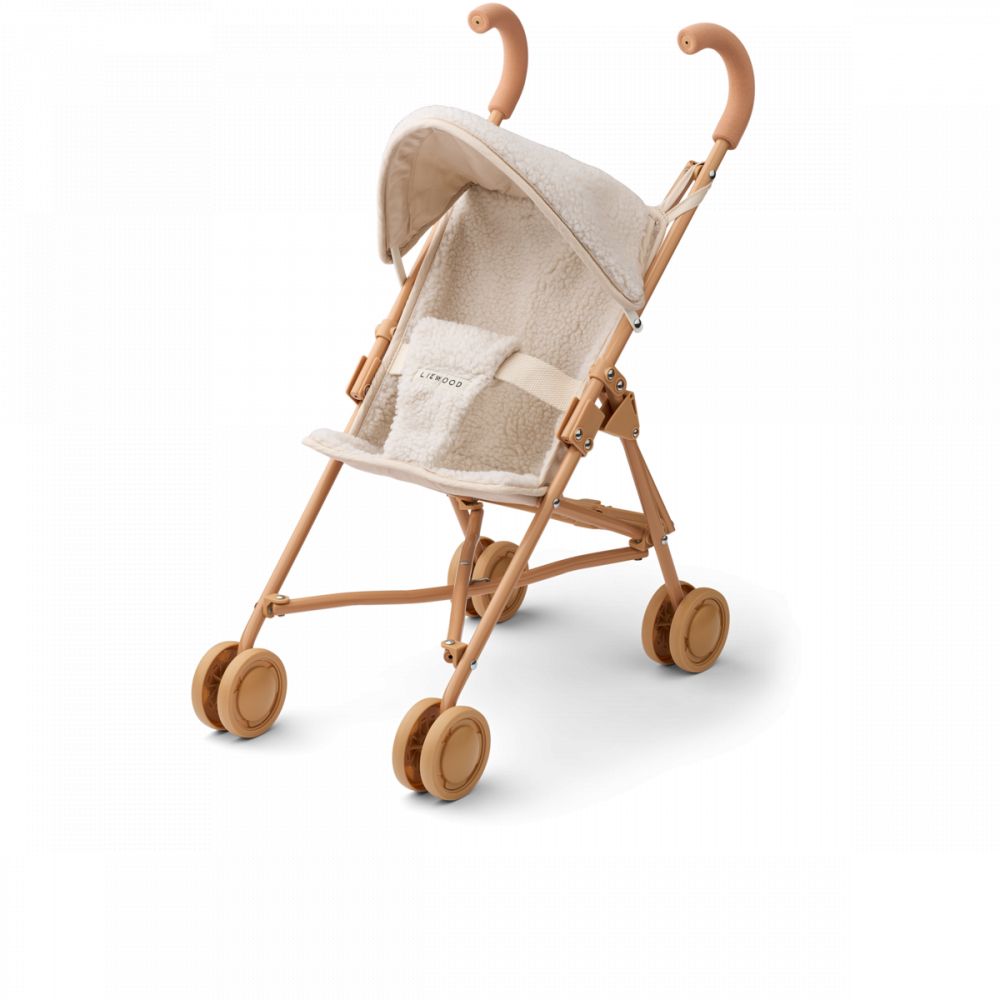 ELSIE PILE DOLL STROLLER - SANDY