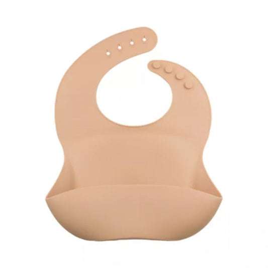 BAVOIR EN SILICONE AVEC POCHE SILKY ABRICOT -Choo