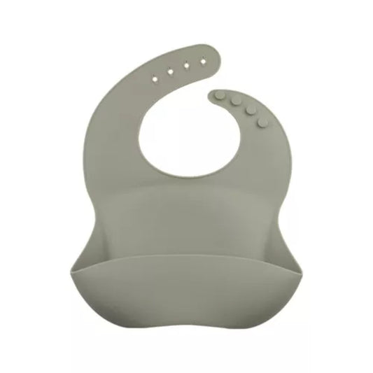 CHOO - BAVOIR EN SILICONE AVEC POCHE SILKY KAKI