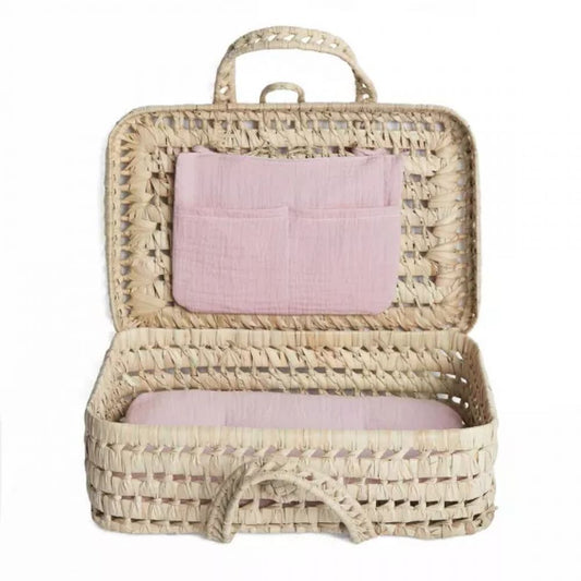 VALISE EN OSIER BOBBLE ROSE -Wookids Toys