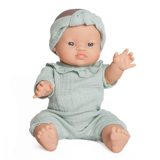 WOOKIDS TOYS - POUPEE 36CM - PAULA BOBBLE VERTE