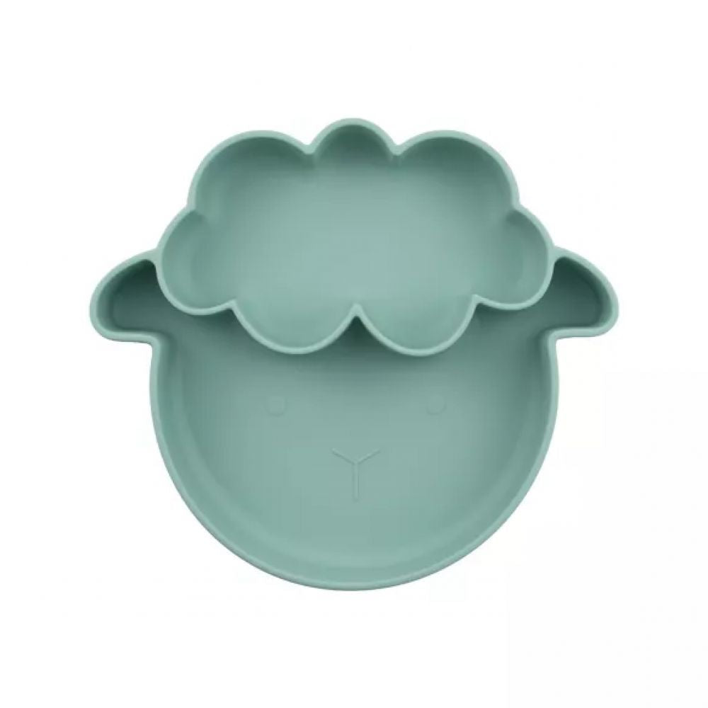 ASSIETTE MOUTON COMPARTIMENTE VERT MENTHE -Choo