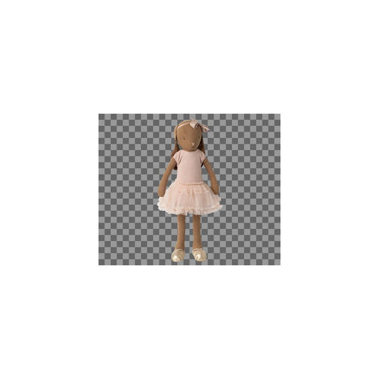 MAILEG - LAPIN TAILLE 3 - MARRON CHOCOLAT - BODY ET TUTU ROSE
