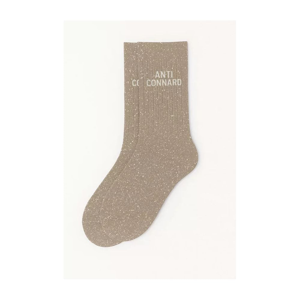 WOOM - CHAUSSETTES "ANTI-CONNARD" A PAILLETTES BEIGE