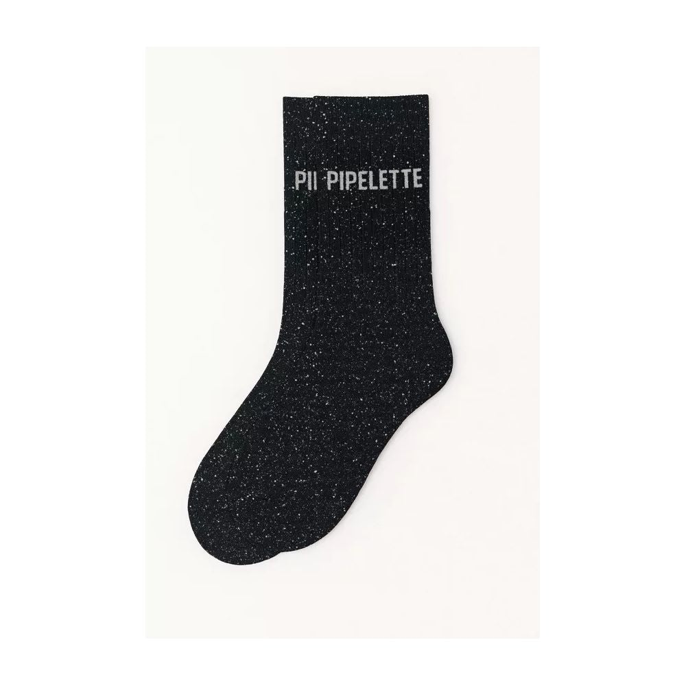 WOOM - CHAUSSETTES  "PIPELETTE" A PAILLETTES NOIR