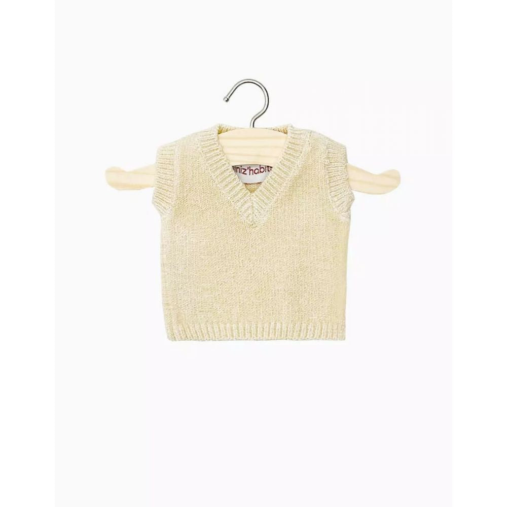 MINIKANE - DEBARDEUR LEONARDO EN TRICOT CREME