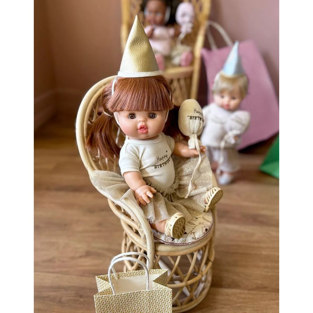 MINIKANE - GORDIS - LES P'TITS DEGUIZ' - ENSEMBLE HAPPY BIRTHDAY FILLE ECRU