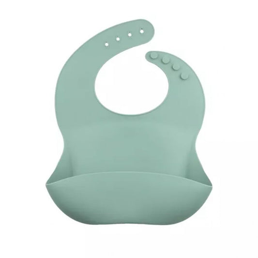 BAVOIR EN SILICONE AVEC POCHE SILKY VERT MENTHE -Choo