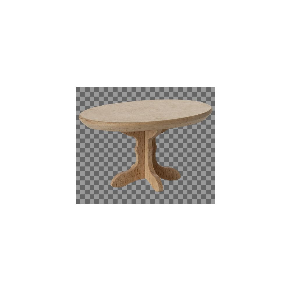 MAILEG - TABLE BASSE OVALE, SOURIS - NATURE