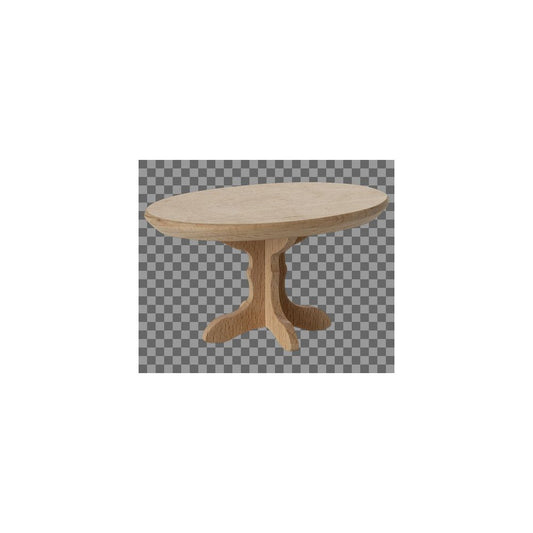 MAILEG - TABLE BASSE OVALE, SOURIS - NATURE