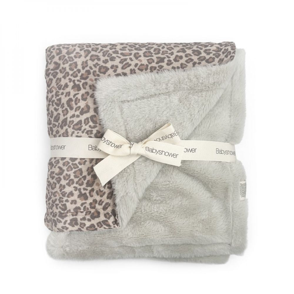 COUVERTURE POLAIRE LARGE WILD PRINT -Babyshower