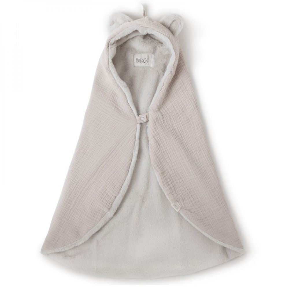 BABYSHOWER - COUVERTURE POLAIRE TEDDY LATTE POWDER