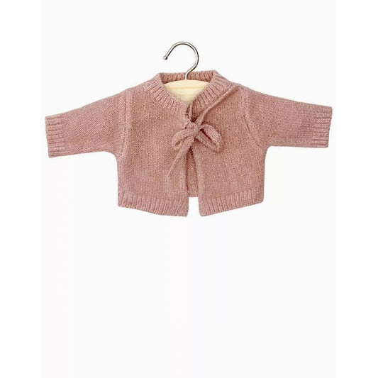 MINIKANE - CARDIGAN ALIX EN TRICOT ROSE THE