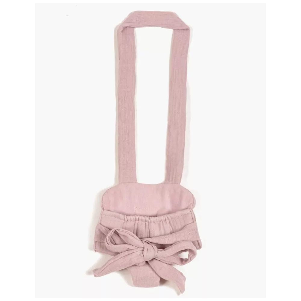 MINIKANE - PORTE POUPEE EN GAZE DE COTON ROSE ORCHIDEE