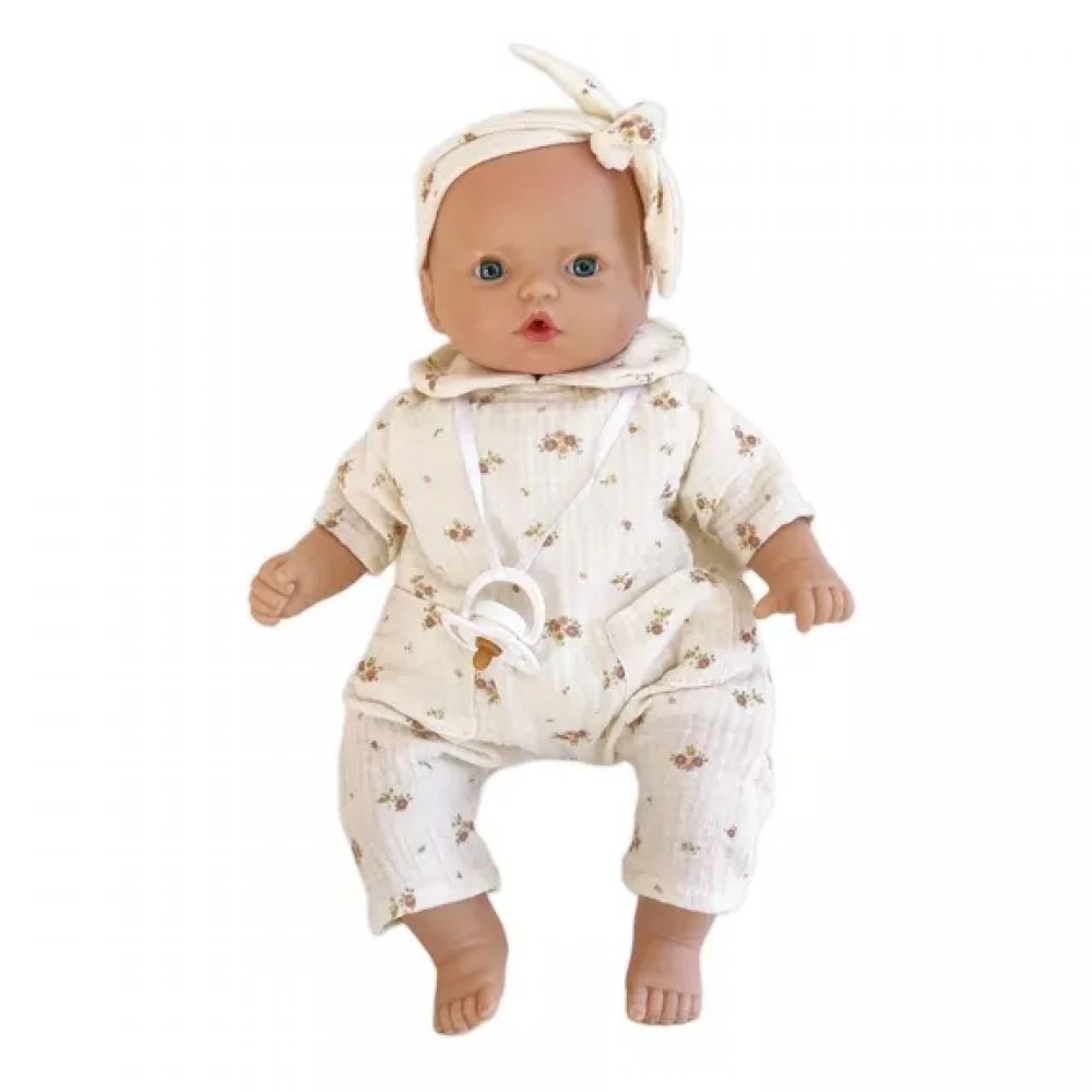 WOOKIDS TOYS - POUPEE 36CM - MARIA BOBBLE AUX FLEURS ROSES