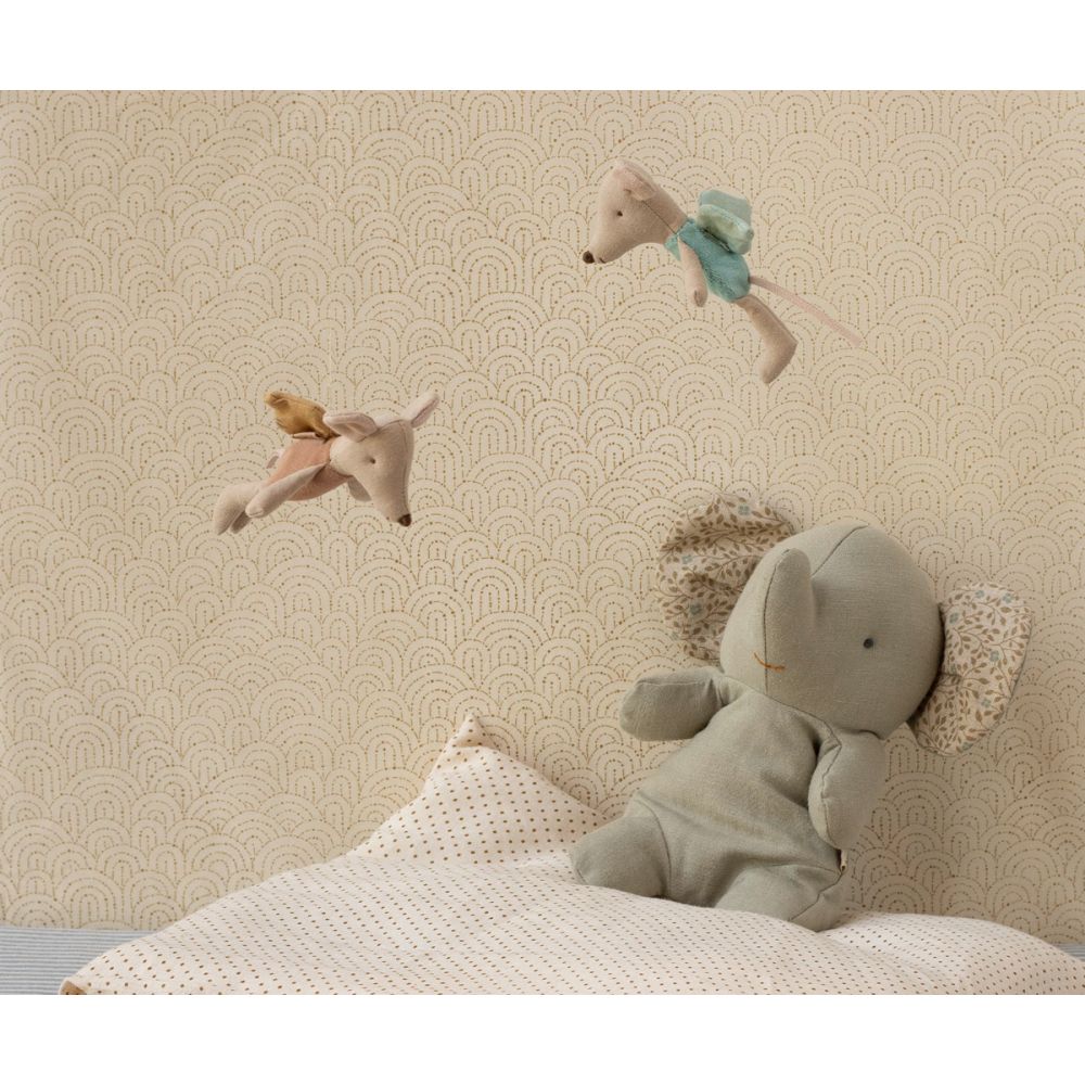 SAFARI FRIENDS, ELEPHANT, SMALL - GRIS ACIER -Maileg