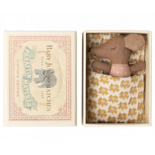 SOURIS BEBE SLEEPY/WAKEY DANS SA BOITE - ROSE -Maileg