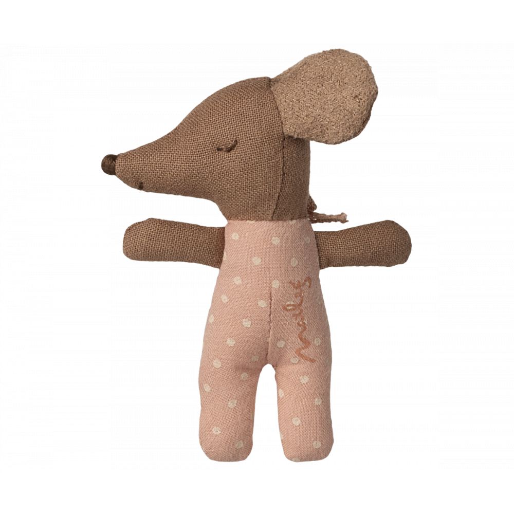 SOURIS BEBE SLEEPY/WAKEY DANS SA BOITE - ROSE -Maileg