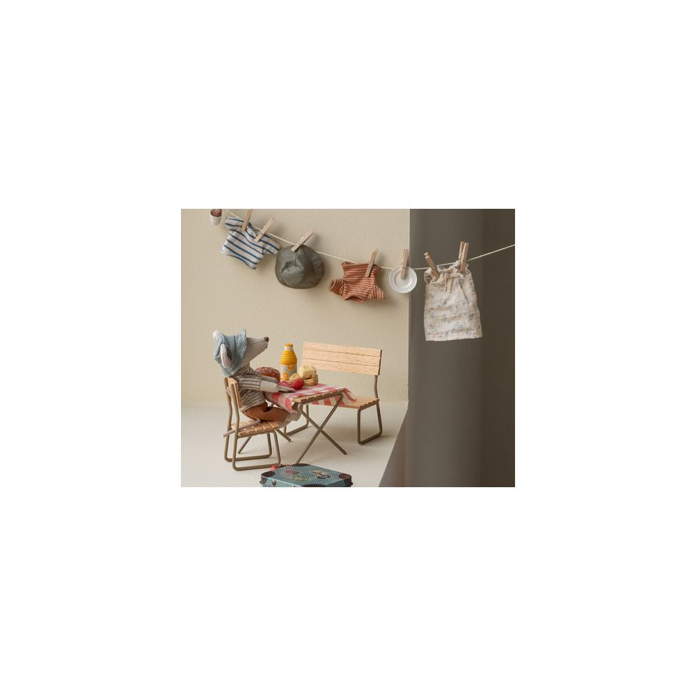 MAILEG - SOURIS RANDONNEE - GRANDE FRERE A RAYURES