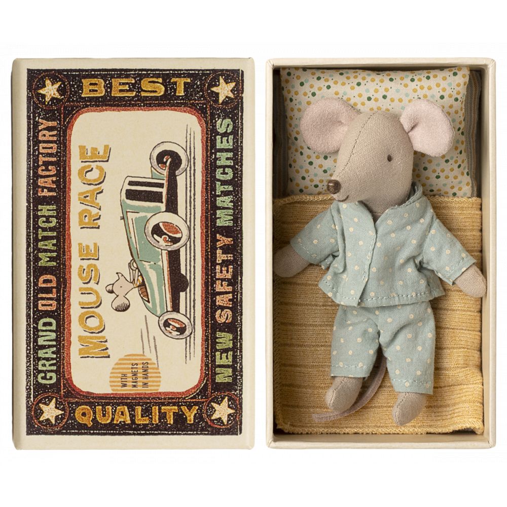 PETIT FRERE SOURIS DANS SA BOITE ASSORTIE -Maileg