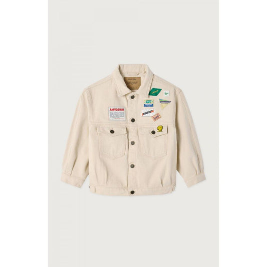 AMERICAN VINTAGE - VESTE ECRU SNOPDOG 20 YEARS 3-6