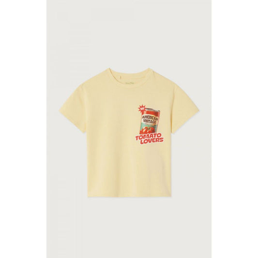 AMERICAN VINTAGE - T-SHIRT MC CREME ANGLAISE VINTAGE 3-6