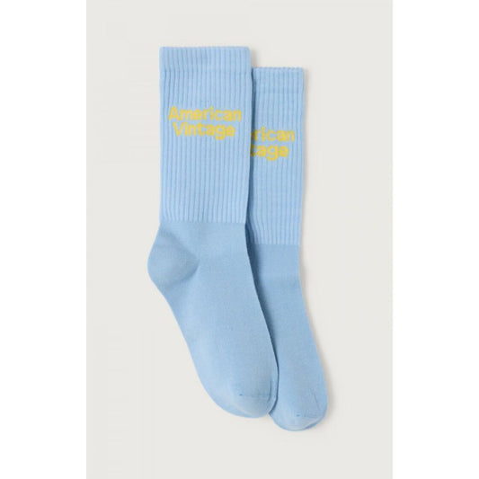 CHAUSSETTES BLEU CIEL -American Vintage