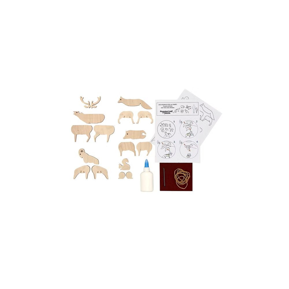 LES ANIMAUX DE LA FORET -Manufacture En Famille
